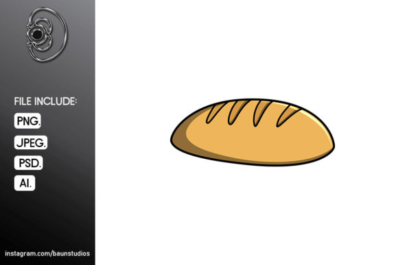 Bread Christmas Illustration