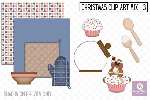 Christmas Clip Art Mix Set 3 and Illustrations