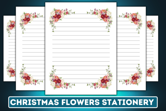 Christmas Flowers Stationery: Print Templates Review