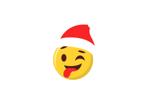 Christmas Hat Emotion Face Svg: Festive Illustrations