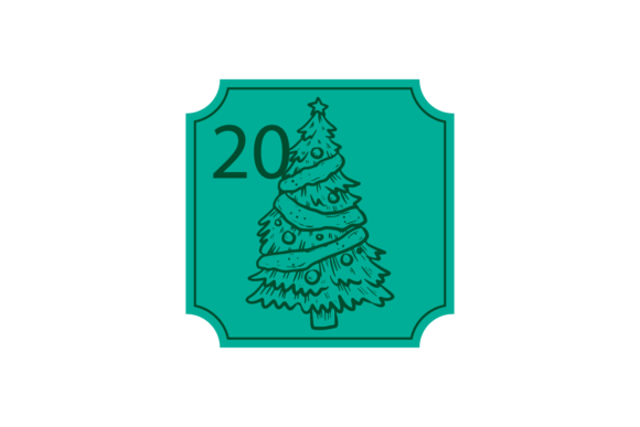 Christmas Stickers Tree Svg: Fresh Illustrations