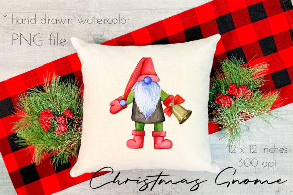 Cute Christmas Gnome: A Bell-Topped Illustrations Gem