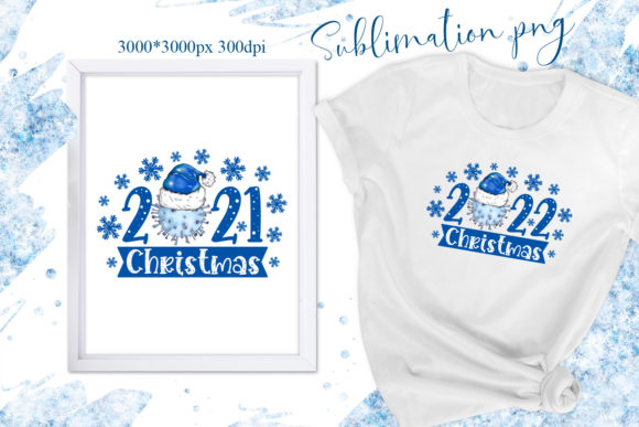 Merry Christmas Quarantine Sublimation: Fresh Illustrations