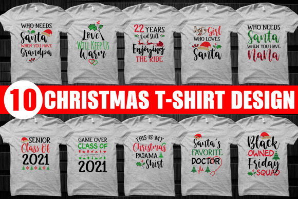 Review: 10 Christmas T-Shirt Designs SVG Bundle